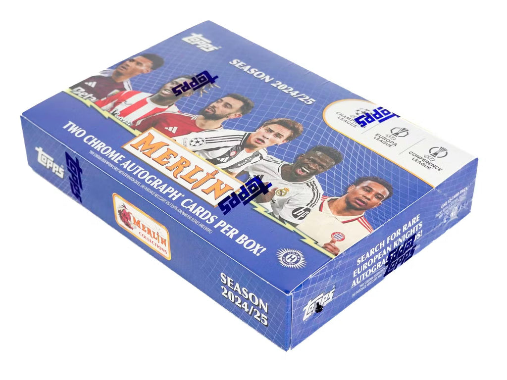 2024-25 Topps Chrome Merlin Soccer UEFA Club Competition Breaker Delight Trading Cards LV
