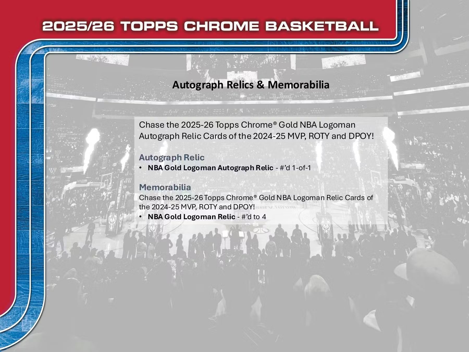2025-26 Topps Chrome Basketball Blaster Trading Cards LV