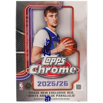 2025-26 Topps Chrome Basketball Blaster Trading Cards LV