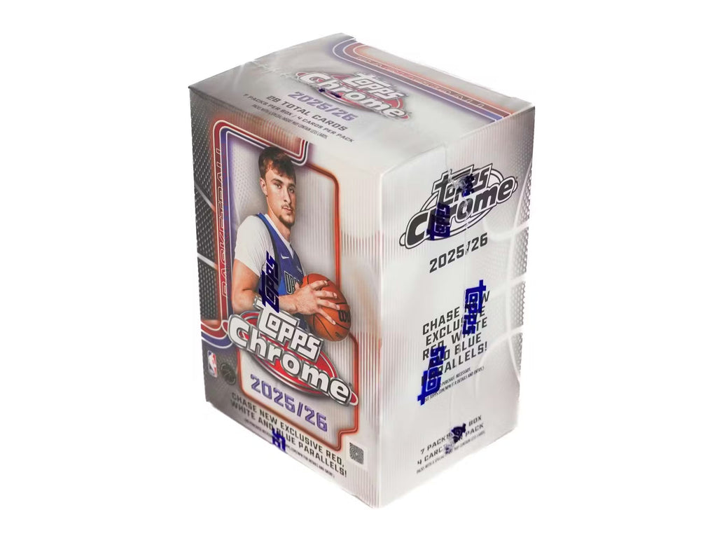 2025-26 Topps Chrome Basketball Blaster Trading Cards LV