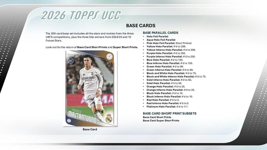 2025-26 Topps UEFA Club Competitions Soccer Blaster Trading Cards LV