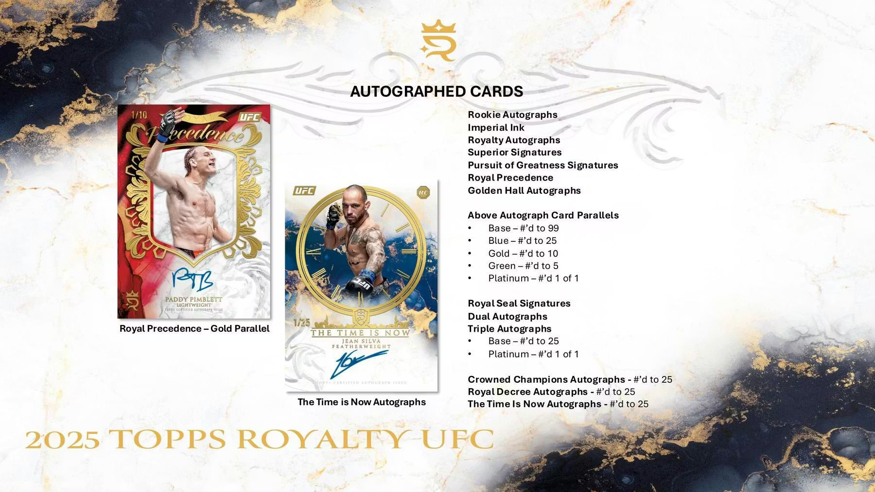 2025 Topps Royalty UFC Hobby Trading Cards LV