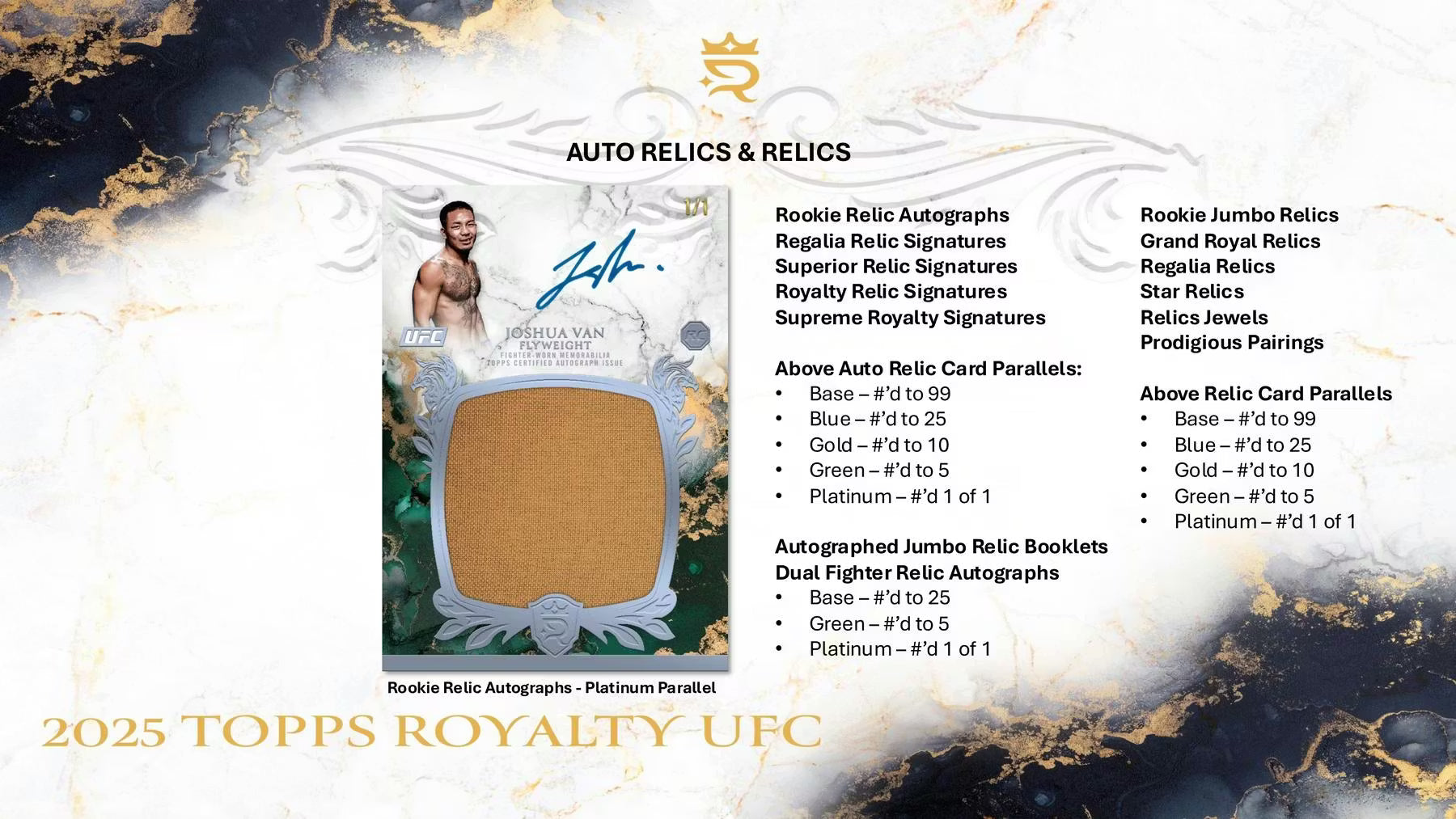 2025 Topps Royalty UFC Hobby Trading Cards LV