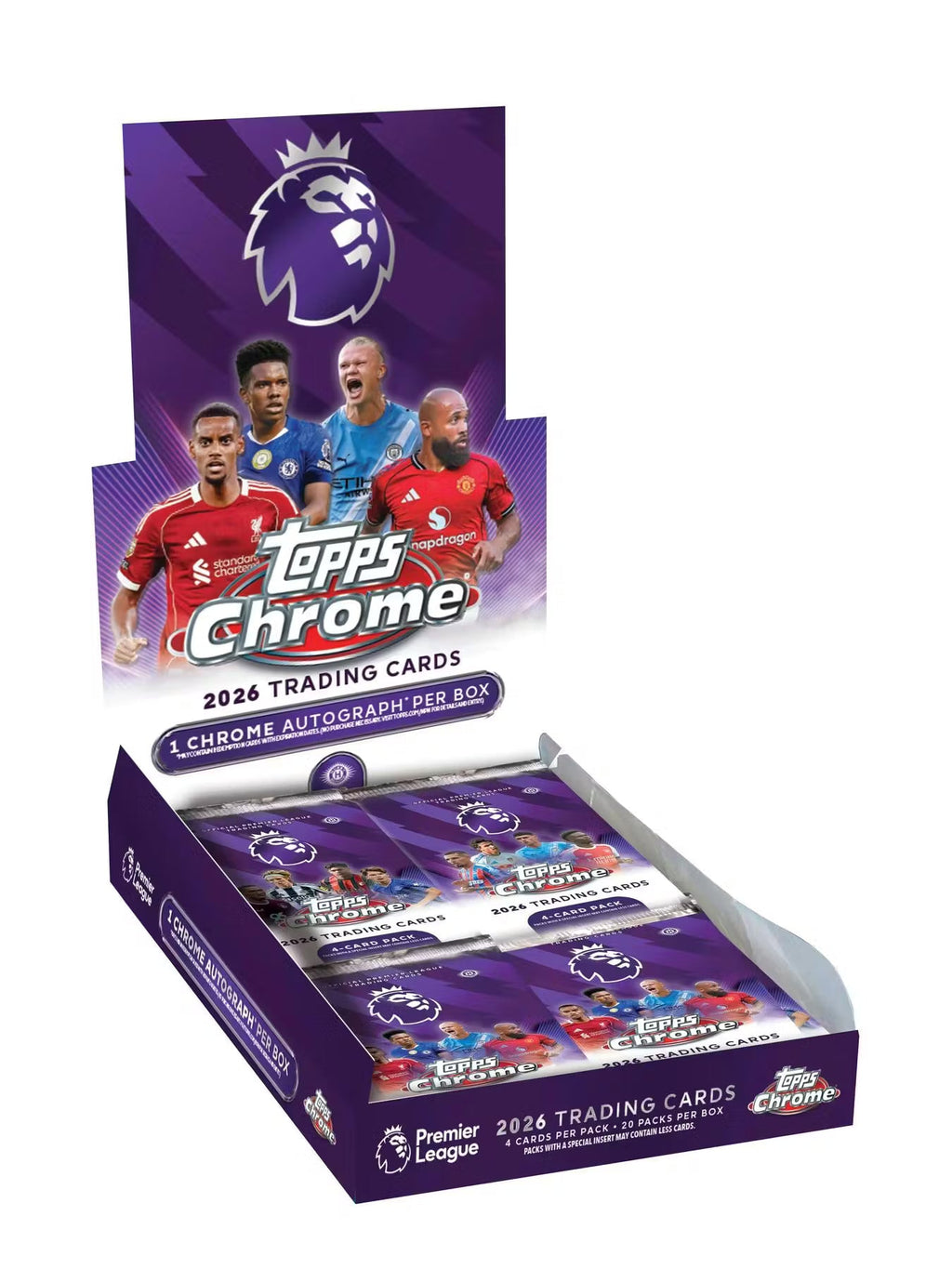 2026 Topps Chrome Premier League EPL Soccer Hobby Trading Cards LV