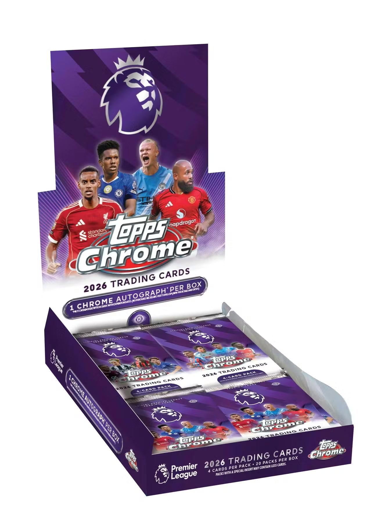 2026 Topps Chrome Premier League EPL Soccer Hobby Trading Cards LV
