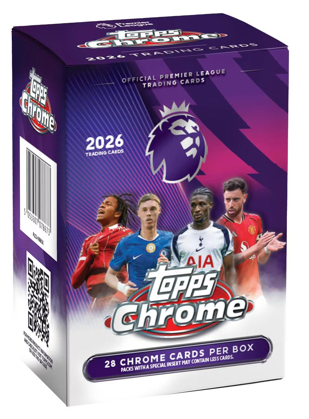 2026 Topps Chrome Premier League EPL Blaster Trading Cards LV