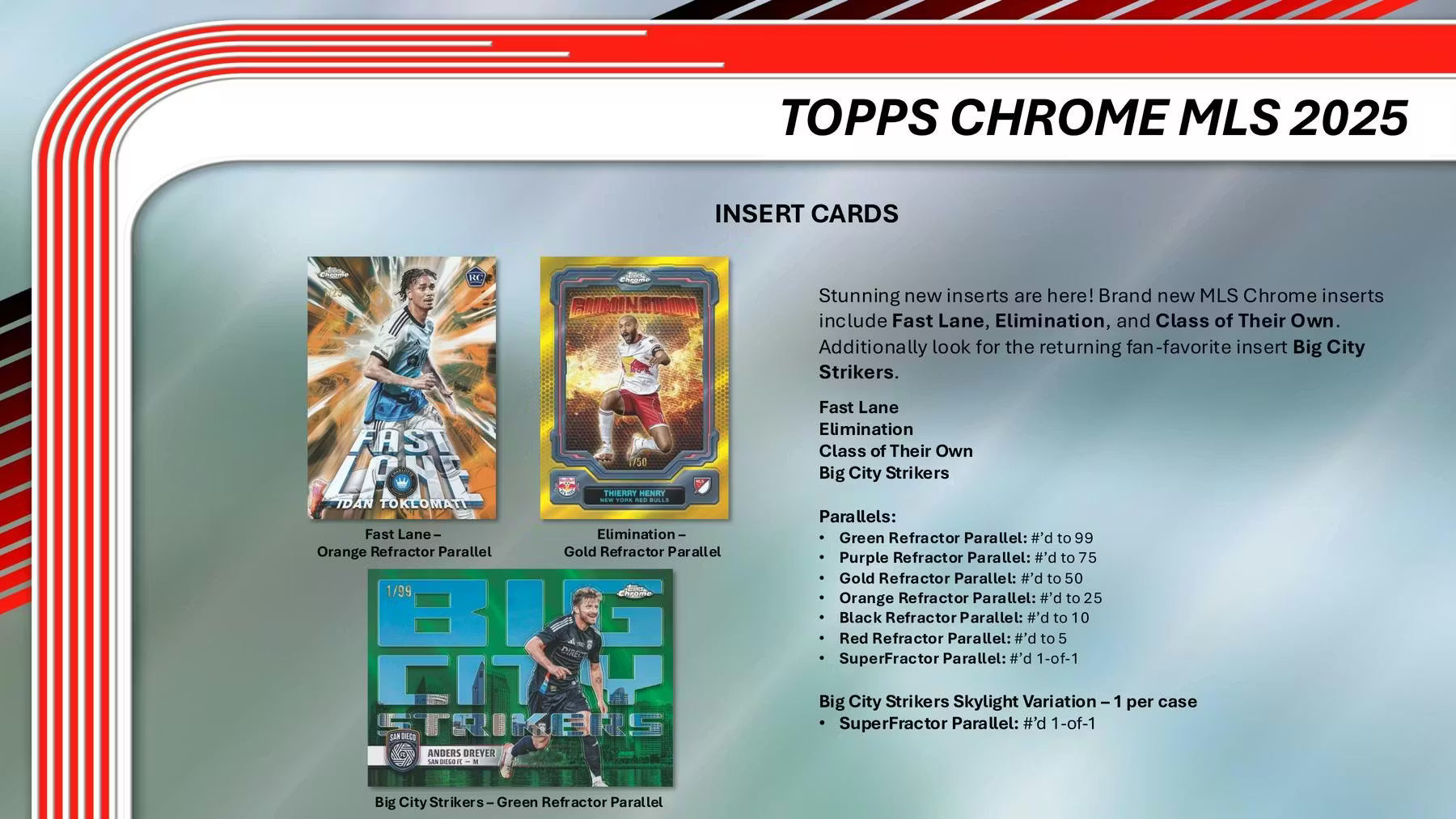 2025 Topps Chrome MLS Major League Soccer Blaster Trading Cards LV