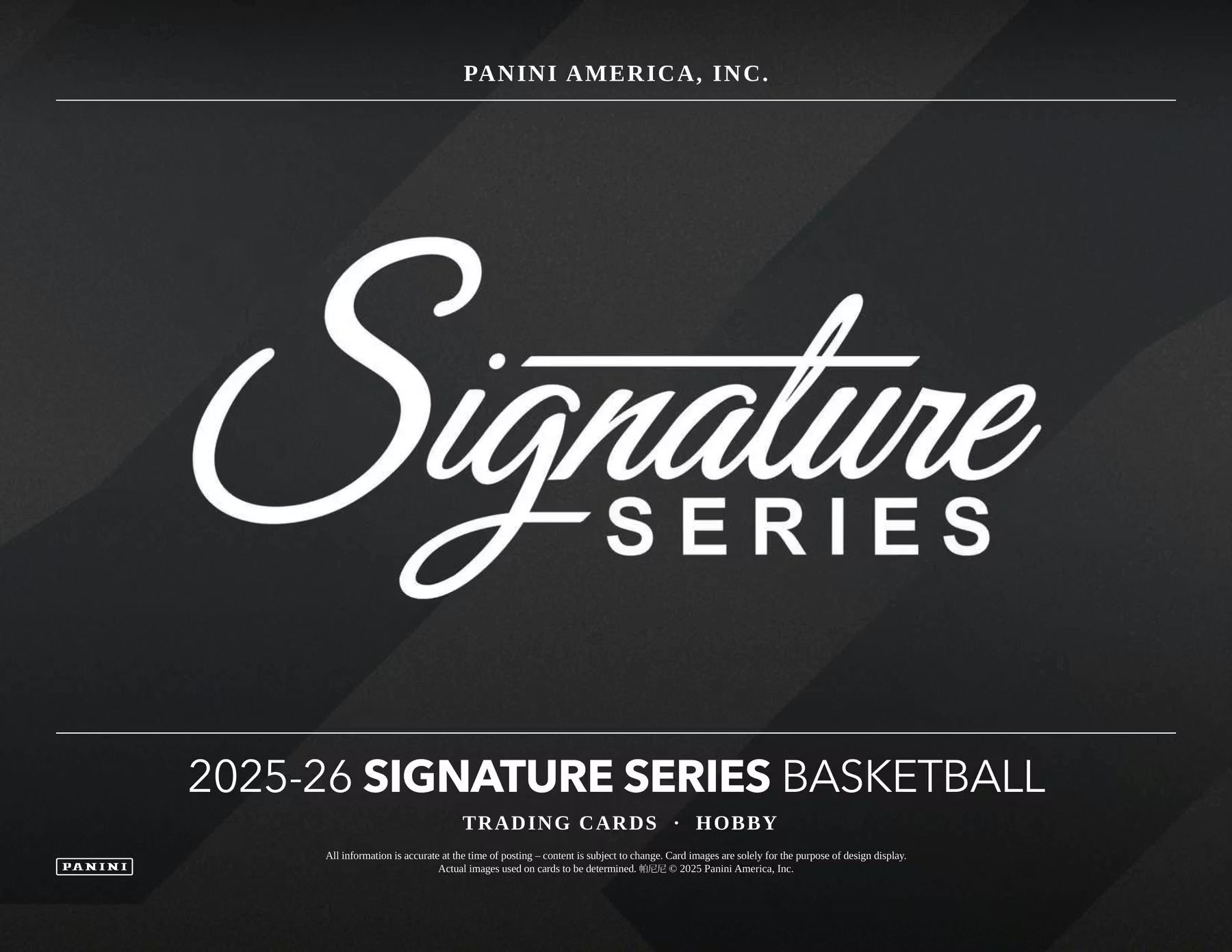 2025-26 Panini Signature Series Basketball Trading Cards LV