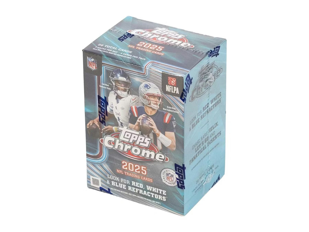 2025 Topps Chrome Football Blaster Trading Cards LV