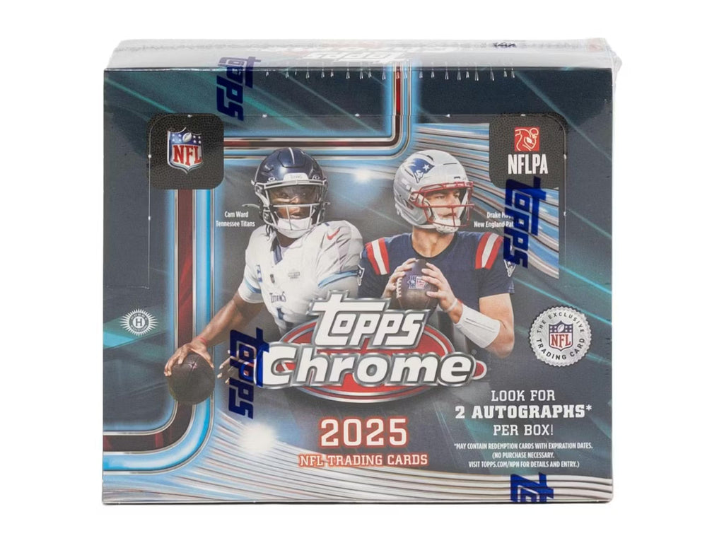 2025 Topps Chrome Football Hobby Jumbo Trading Cards LV