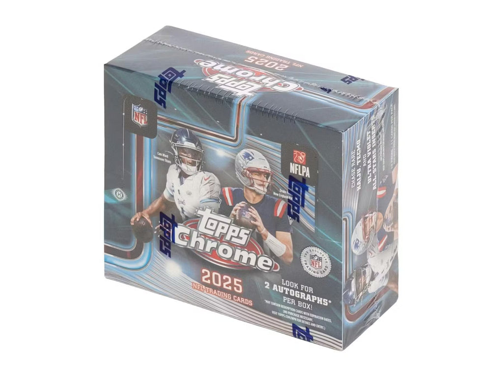 2025 Topps Chrome Football Hobby Jumbo Trading Cards LV