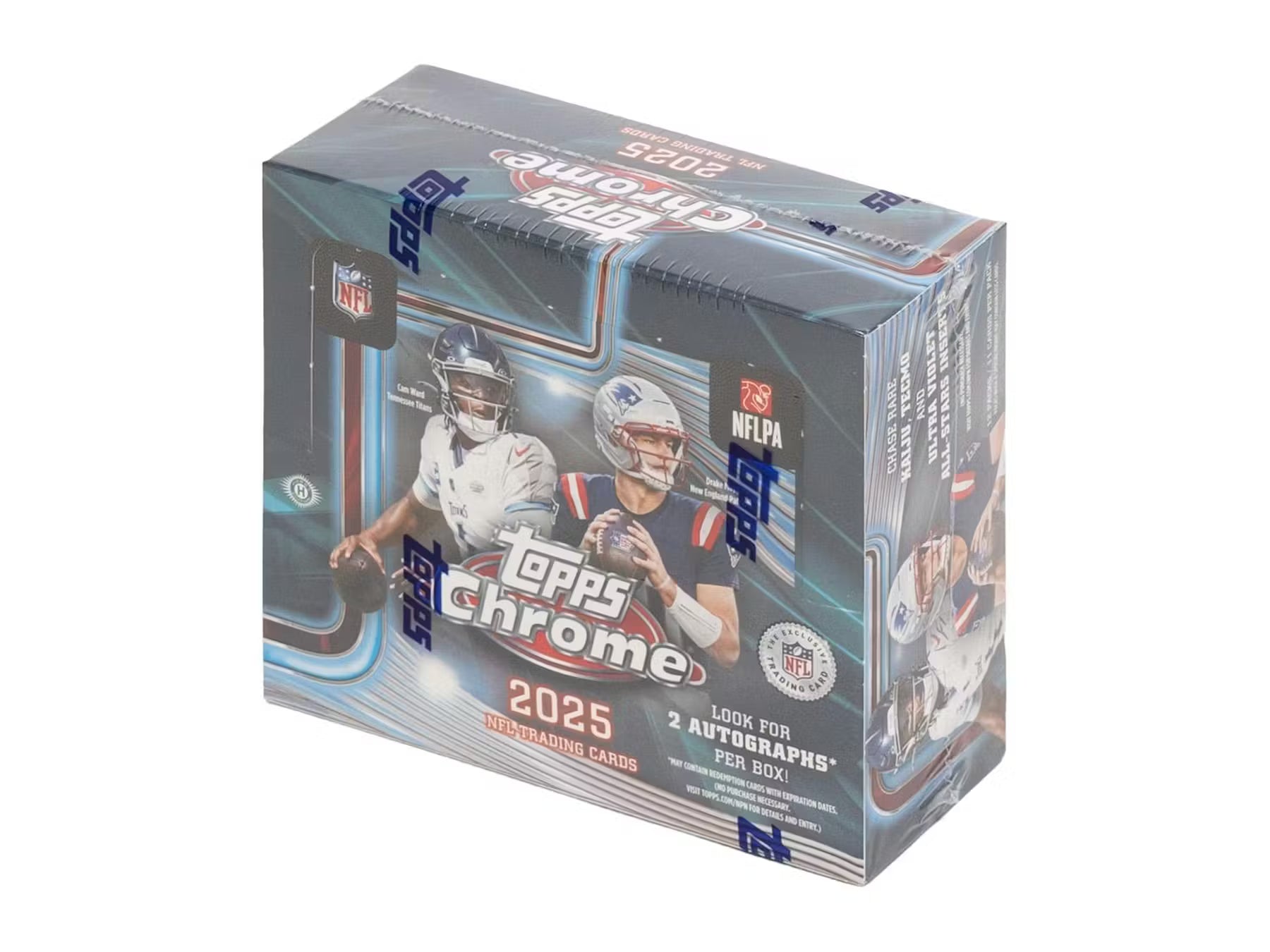 2025 Topps Chrome Football Hobby Jumbo Trading Cards LV