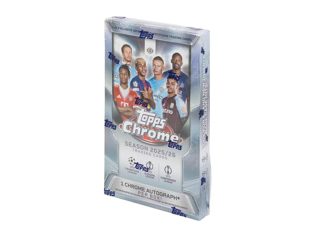 2025-26 Topps Chrome UEFA Club Competitions Soccer Hobby Trading Cards LV