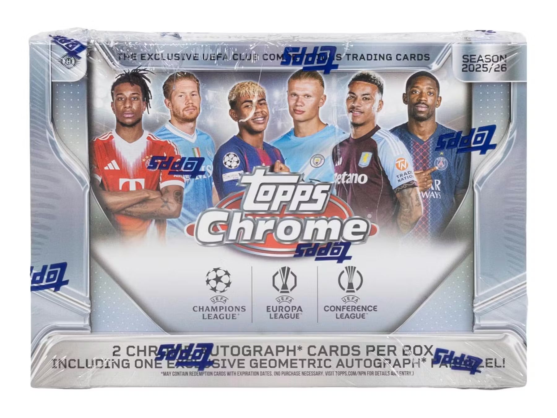2025-26 Topps Chrome UEFA Club Competitions Soccer Breakers Delight Trading Cards LV