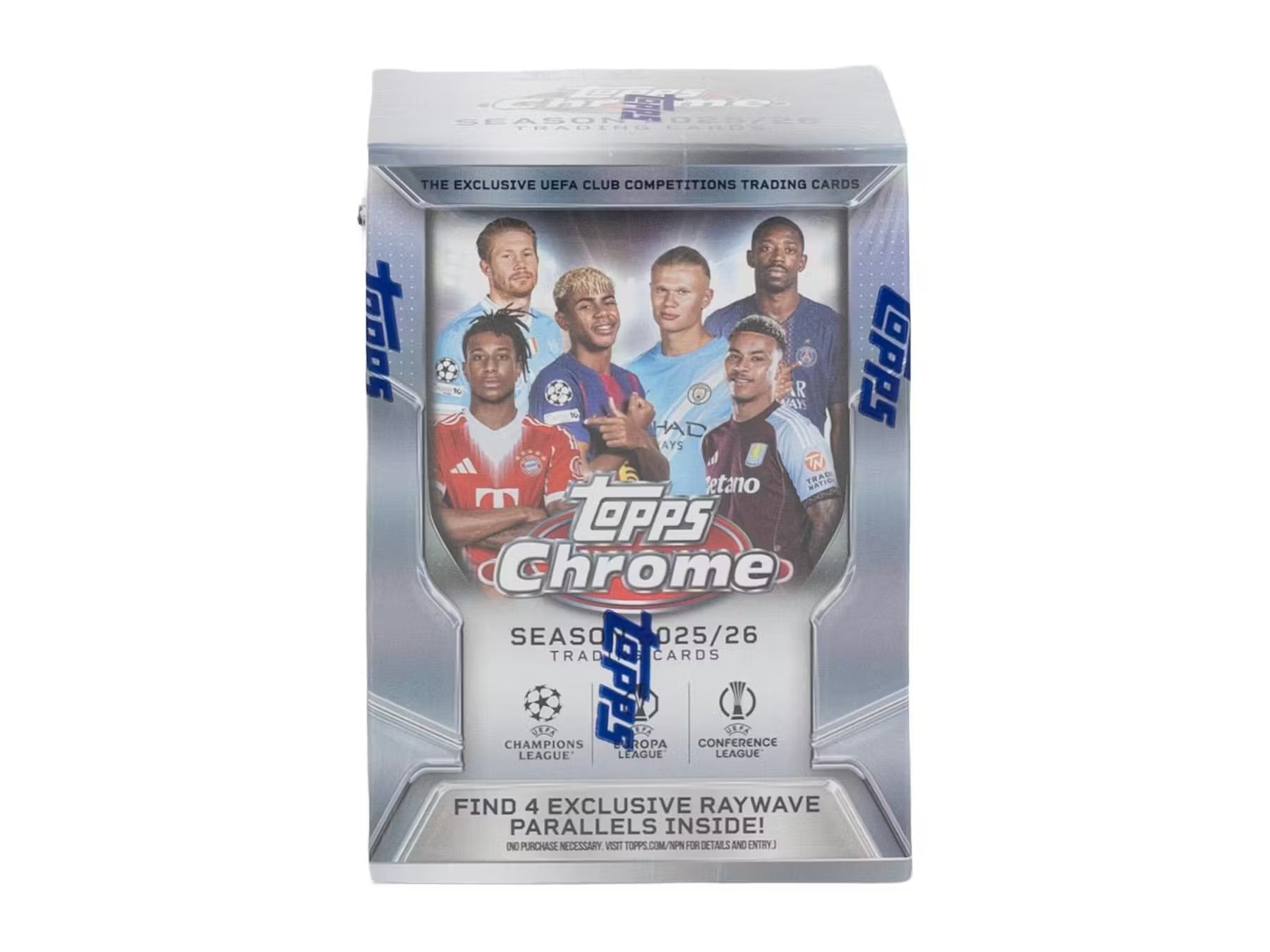 2025-26 Topps Chrome UEFA Club Competitions Soccer Blaster Trading Cards LV