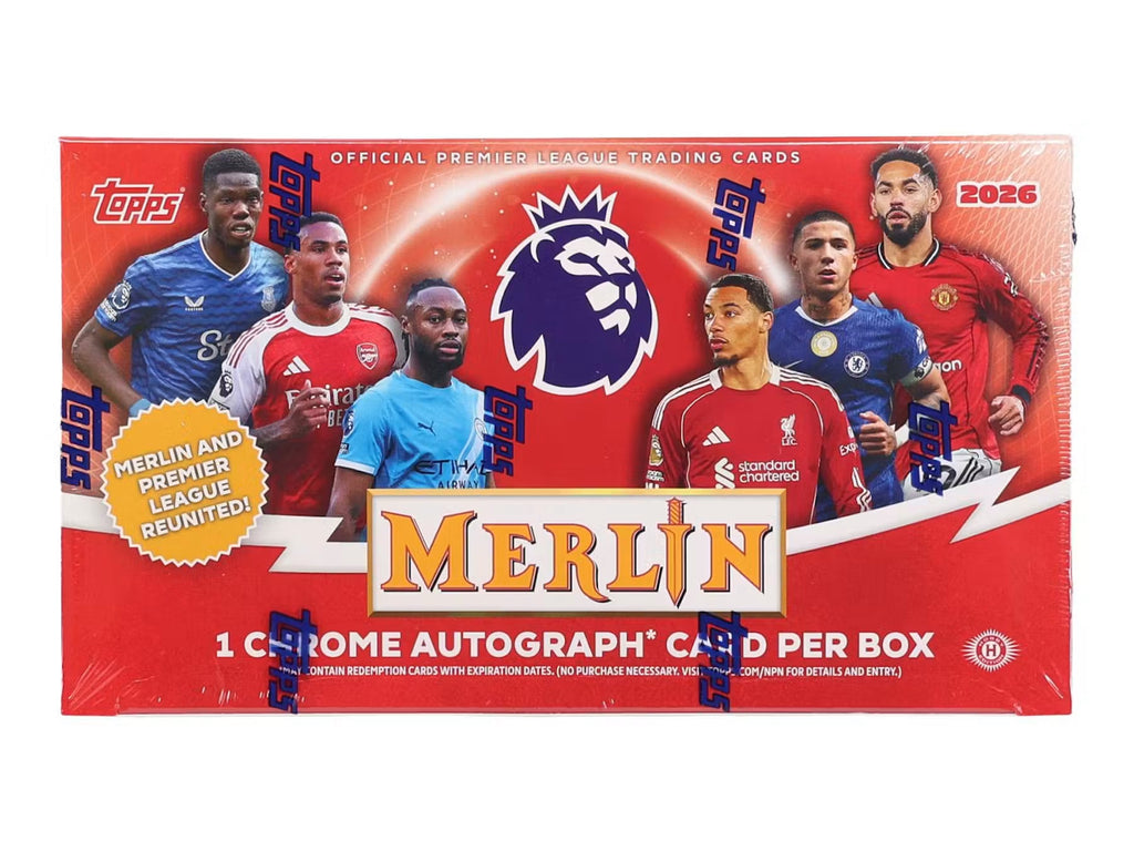 2025-26 Topps Merlin Premier League EPL Soccer Hobby Trading Cards LV