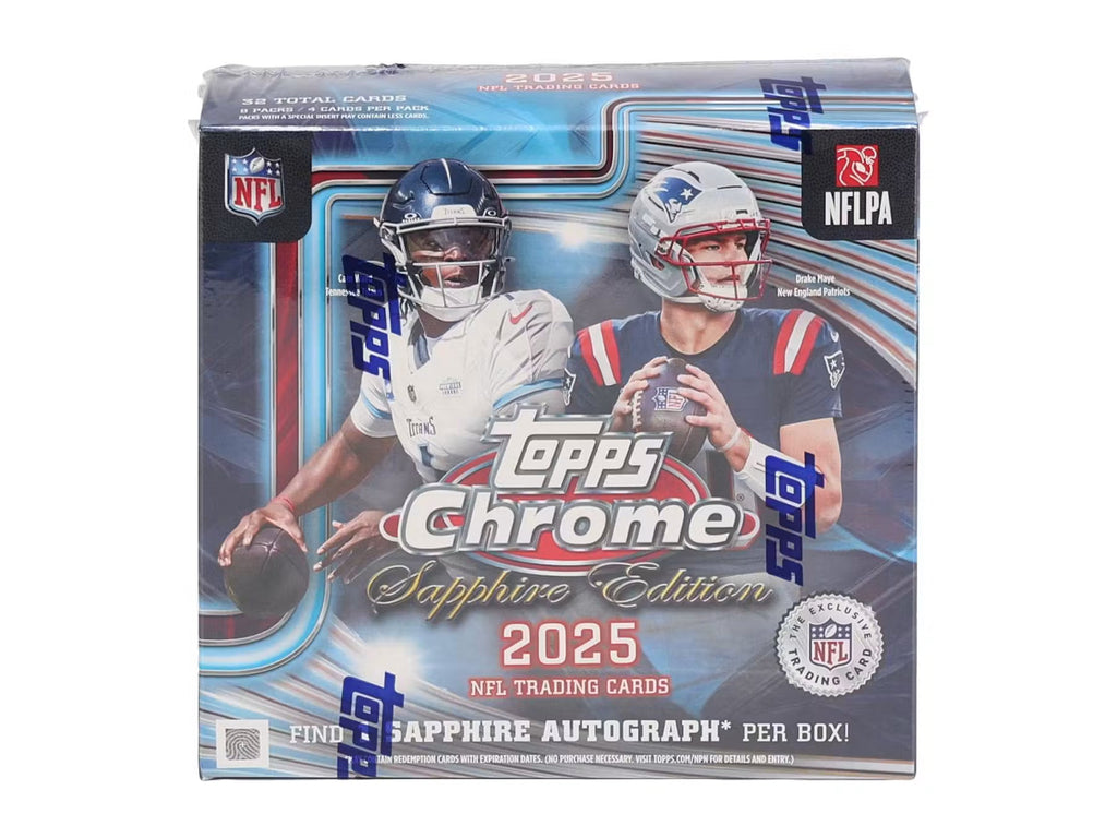 2025 Topps Chrome Football Sapphire Edition Trading Cards LV