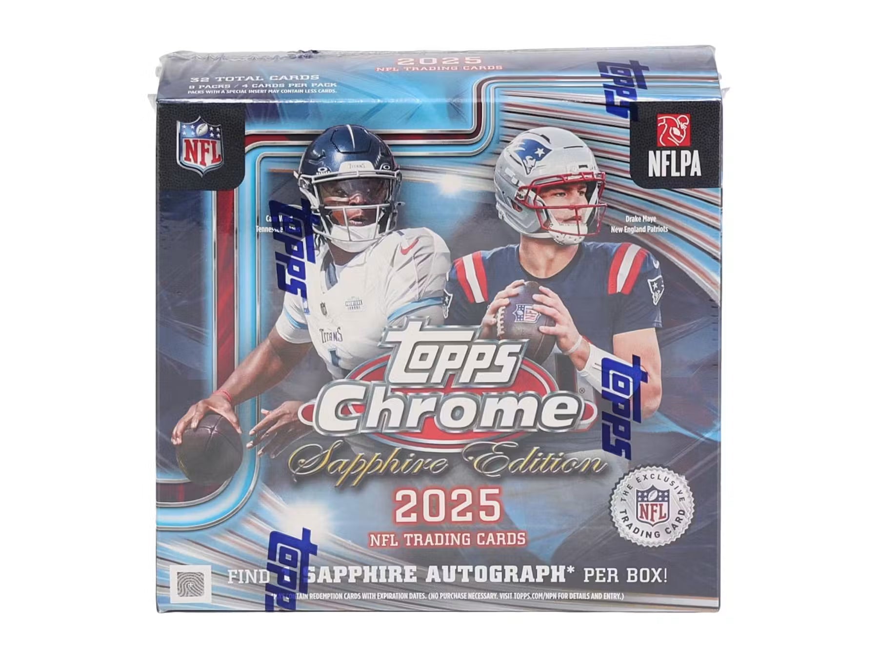 2025 Topps Chrome Football Sapphire Edition Trading Cards LV