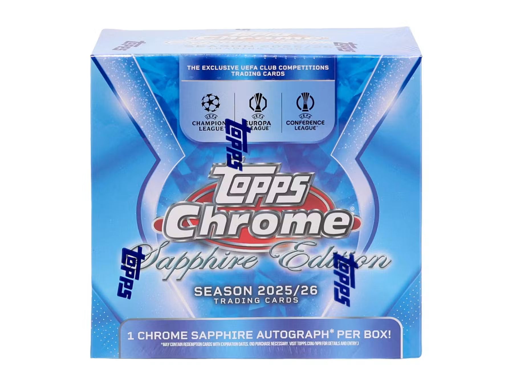 2025-26 Topps Chrome UEFA Club Competitions Soccer Sapphire Edition Trading Cards LV
