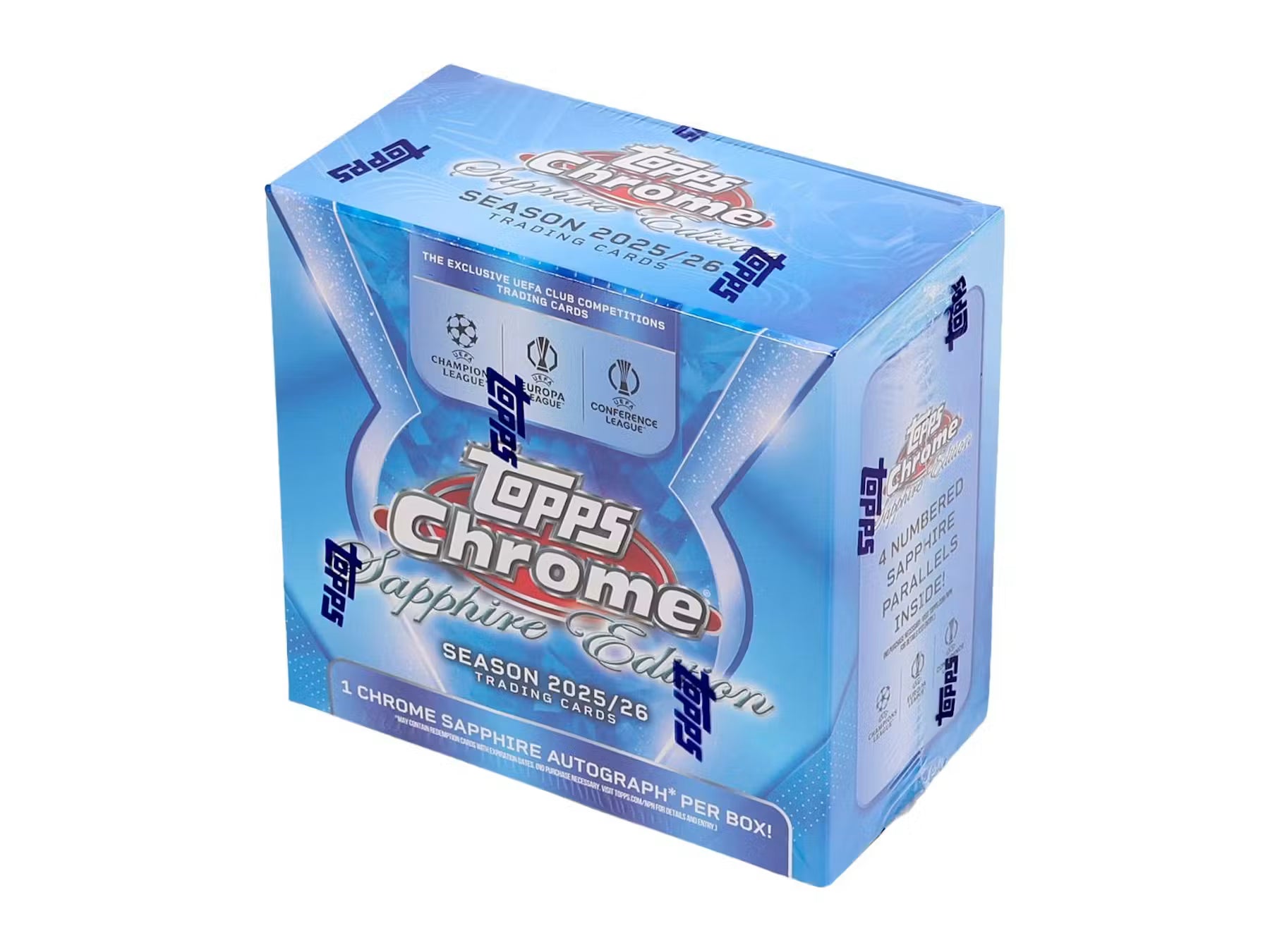 2025-26 Topps Chrome UEFA Club Competitions Soccer Sapphire Edition Trading Cards LV