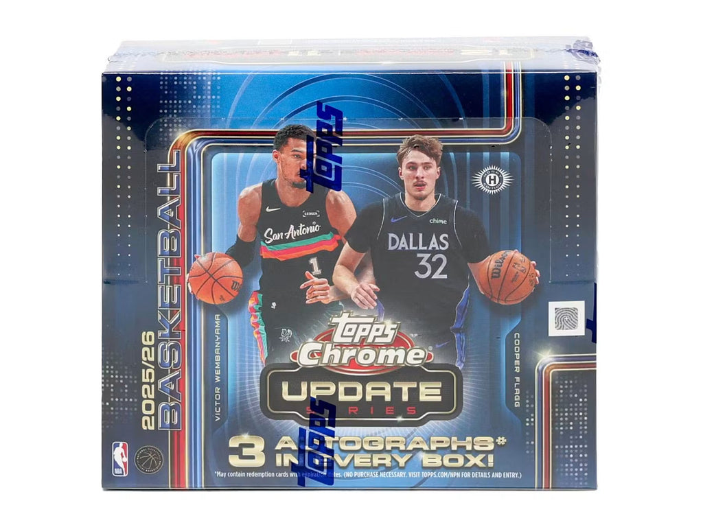 2025-26 Topps Chrome Update Series Basketball Jumbo Trading Cards LV