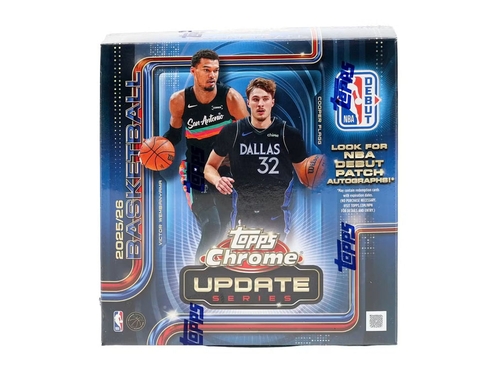 2025-26 Topps Chrome Update Series Basketball Mega Trading Cards LV