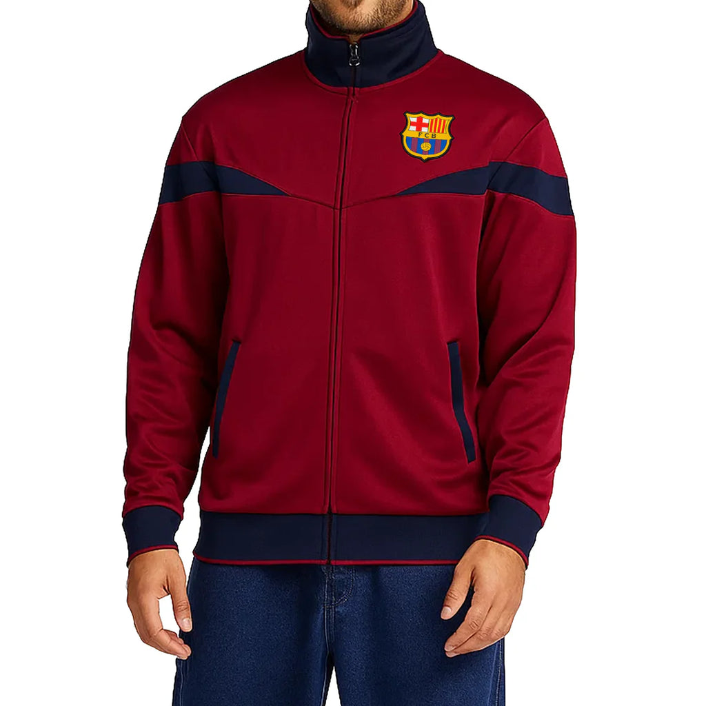 FC Barcelona Track Jacket Officially Licensed Barça Full-Zip | Match Day + Street Ready | Visca El Barça! 🔥LV