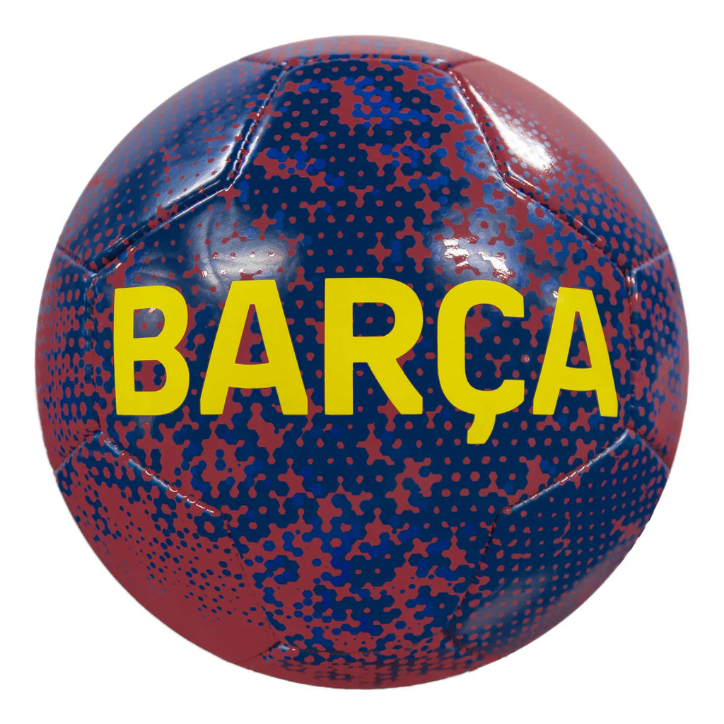 FC Barcelona Size 5 Soccer Ball Officially Licensed Barça Match Ball | Pro Size + Pump Included | Visca El Barça! LV