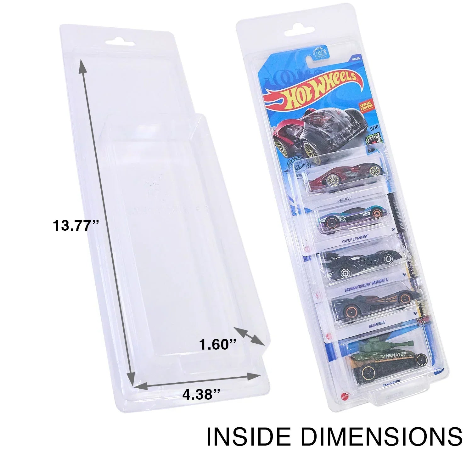 Hot Wheels 5-Pack Protector - For 5-Car Mainline Retail Sets