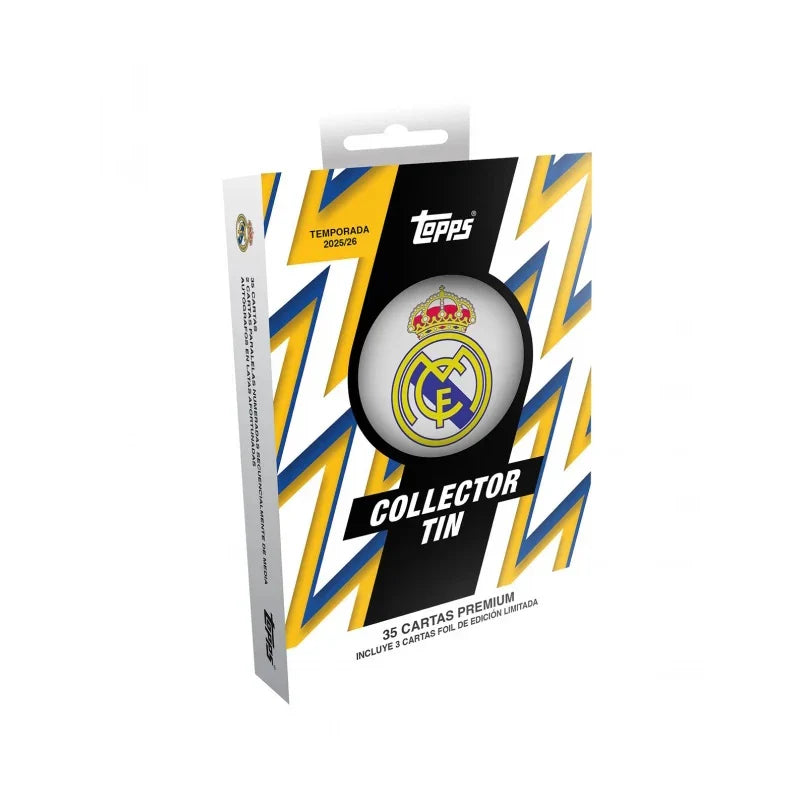 2025-26 Topps Real Madrid Collector Tin Trading Cards LV