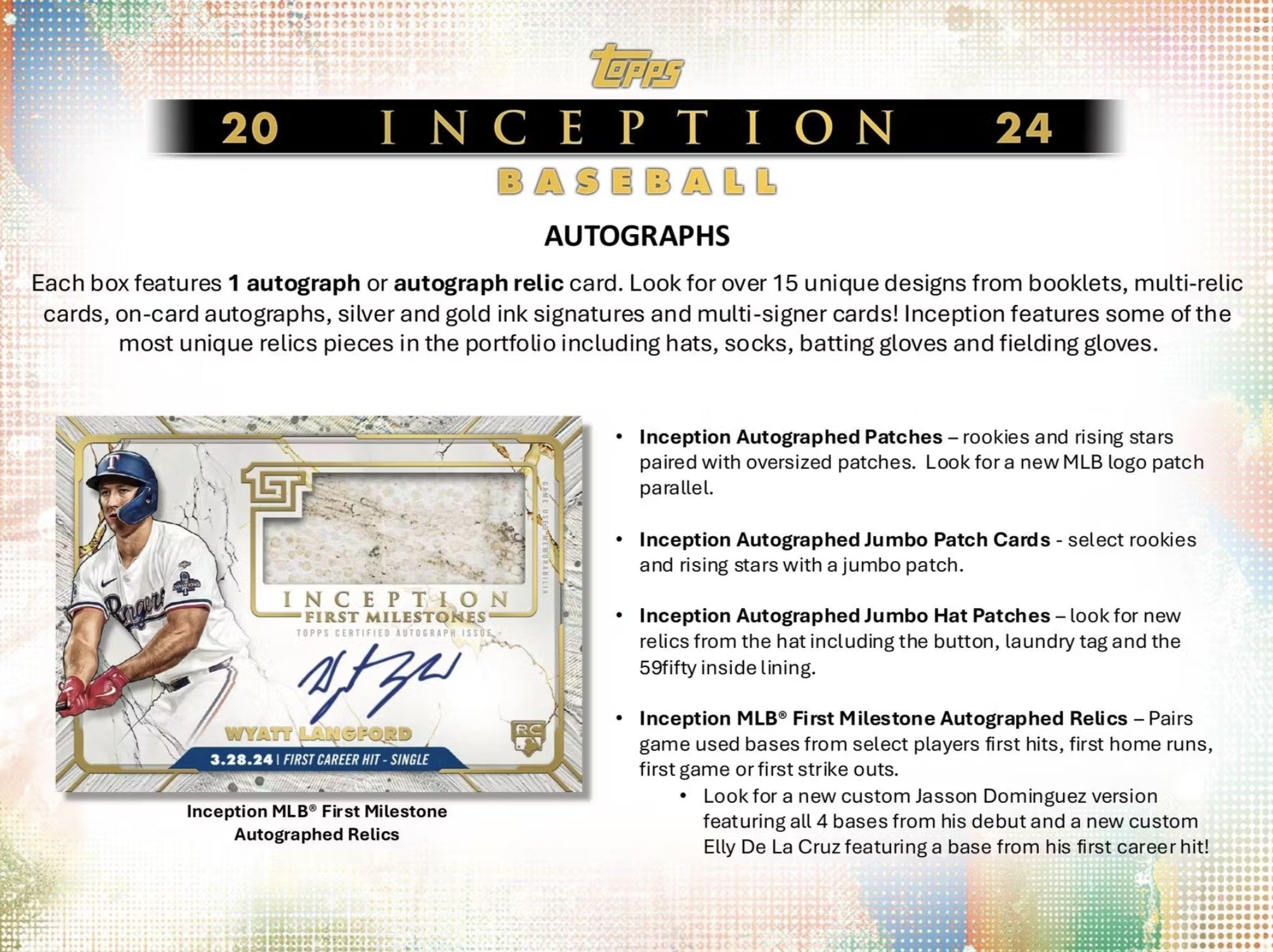 2024 Topps Inception Baseball Hobby Trading Cards LV