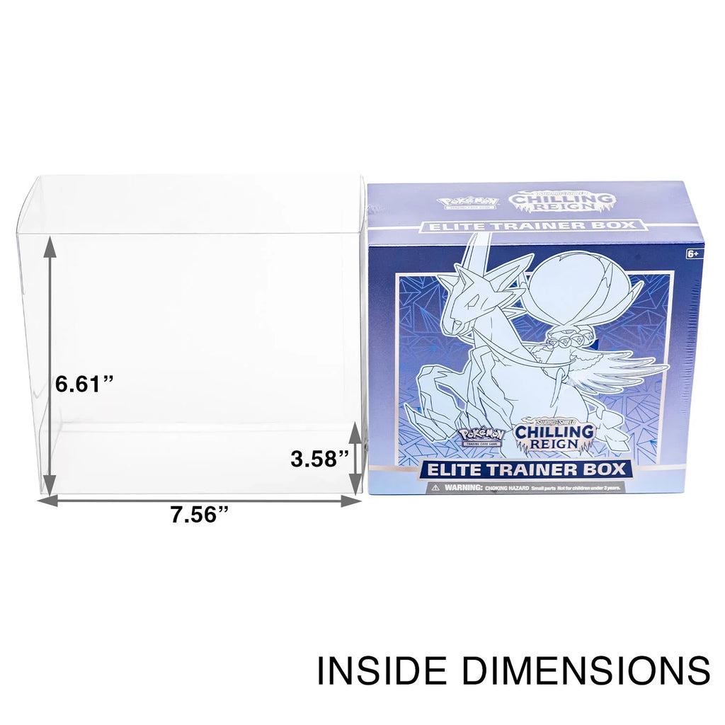 Pokemon ETB Protector Bundle - Soft Protector + Acrylic Display Case