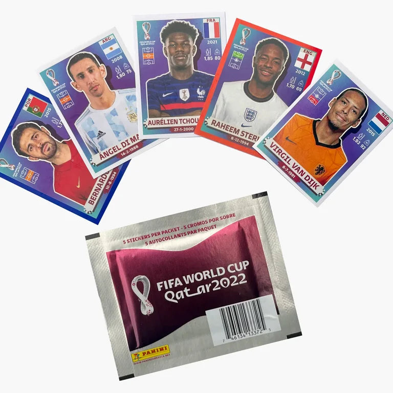 2022 Panini FIFA World Cup Qatar Soccer Stickers LV