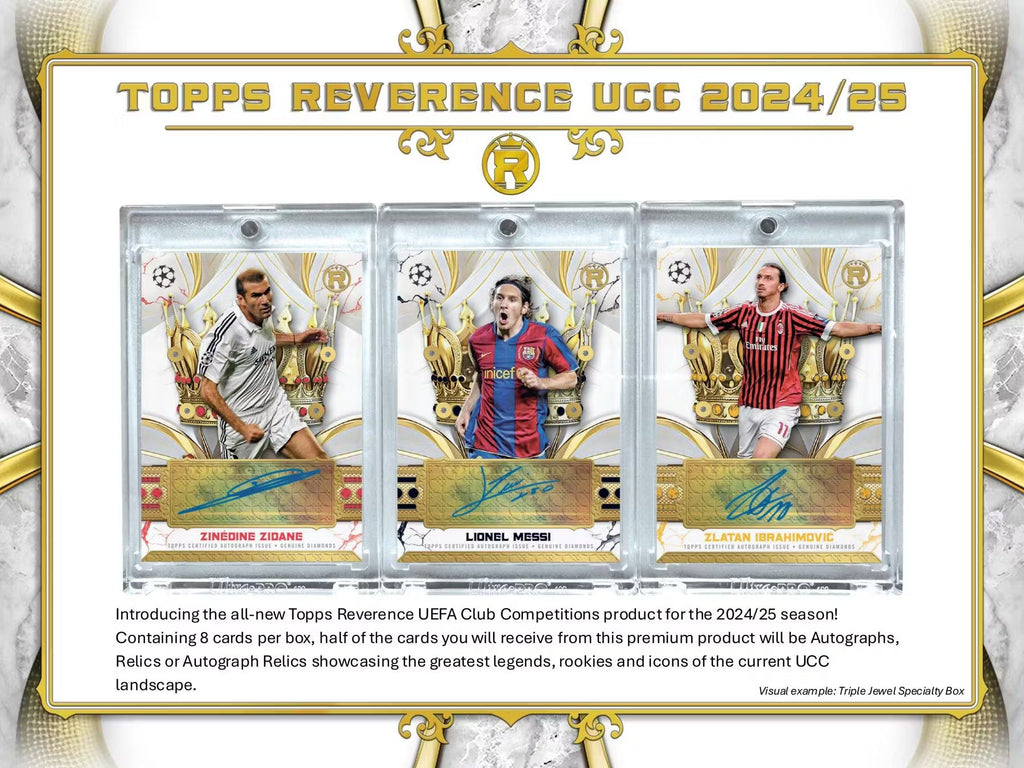 2024-25 Topps Reverence UEFA Club Competitions Soccer Hobby Trading Cards LV