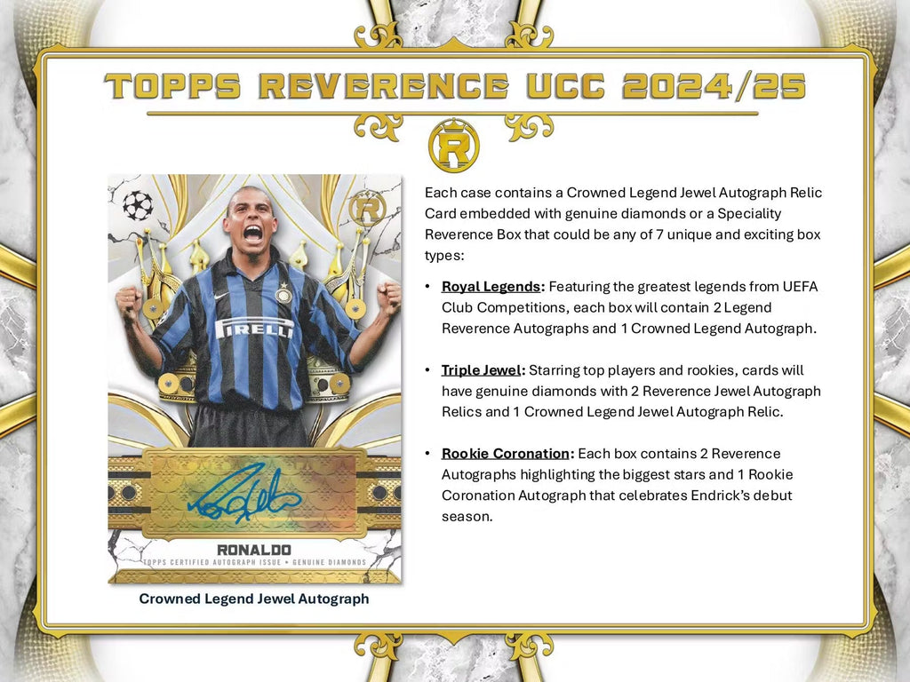 2024-25 Topps Reverence UEFA Club Competitions Soccer Hobby Trading Cards LV