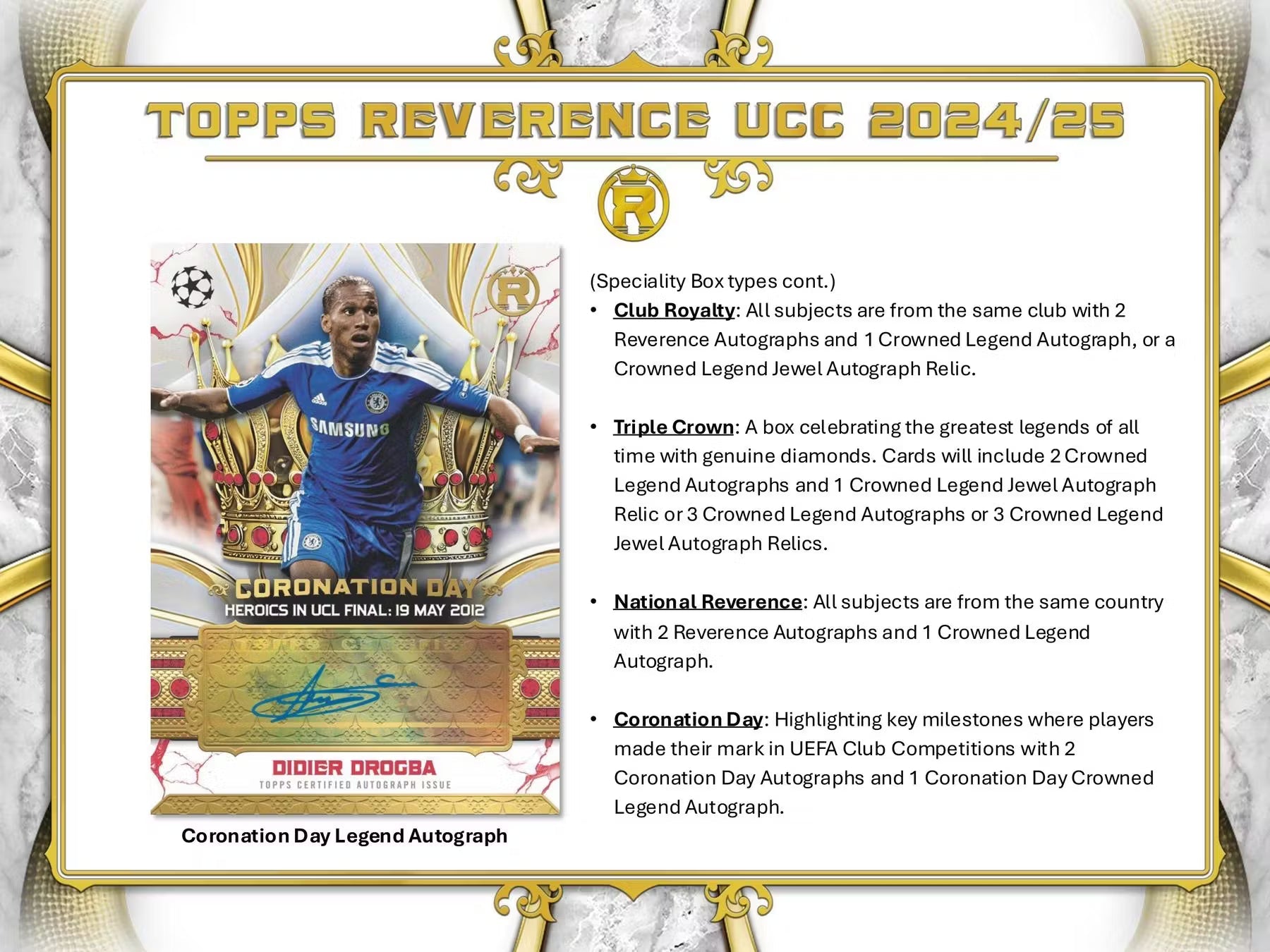 2024-25 Topps Reverence UEFA Club Competitions Soccer Hobby Trading Cards LV