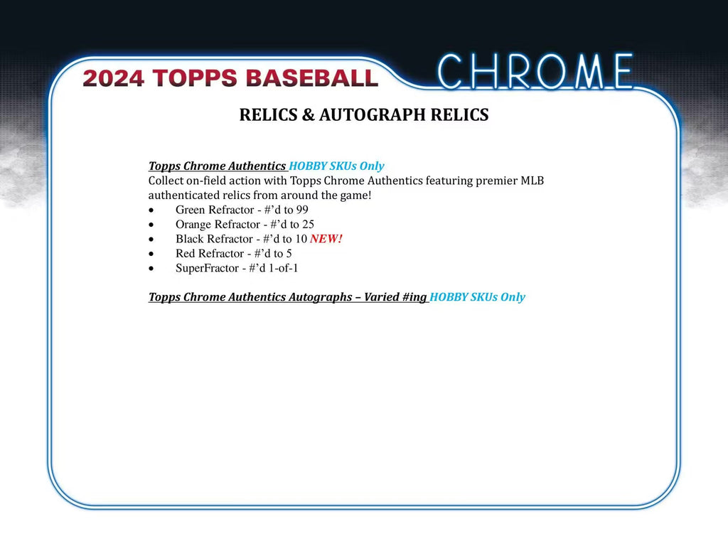 2024 Topps Chrome Baseball Breaker Delight Trading Cards LV