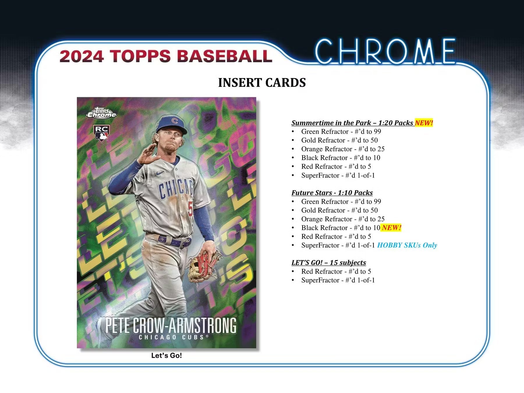 2024 Topps Chrome Baseball Breaker Delight Trading Cards LV