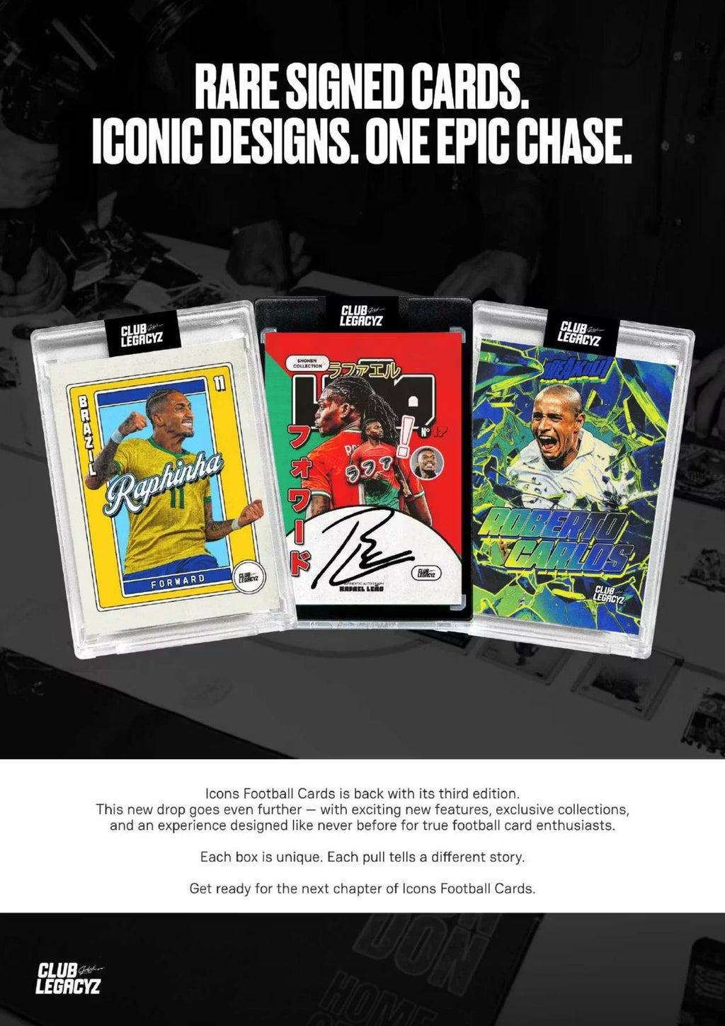 2026 Club Legacyz Icons Soccer Third Edition Hobby Trading Cards LV