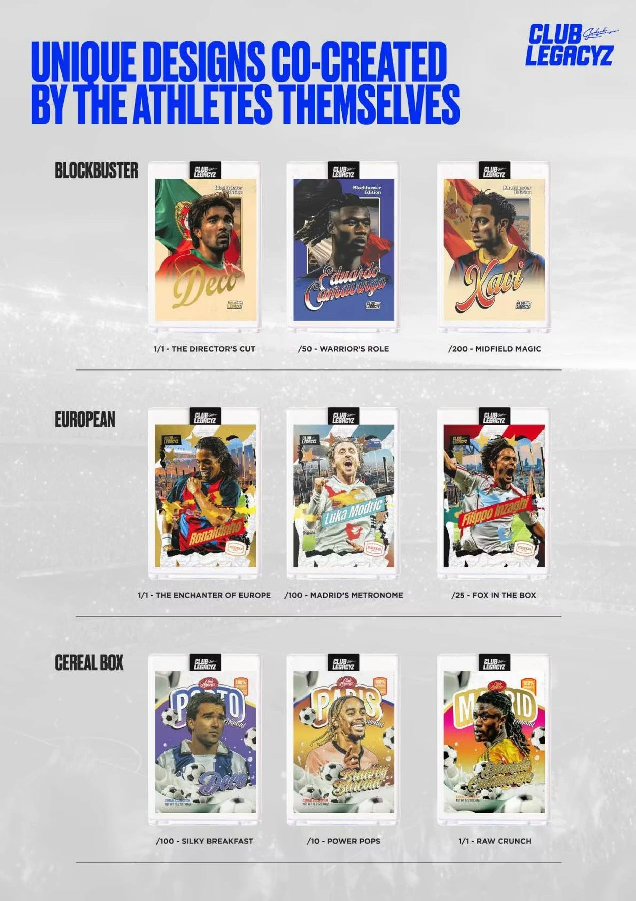 2025 Club Legacyz Icons Soccer Second Edition Hobby Trading Cards LV