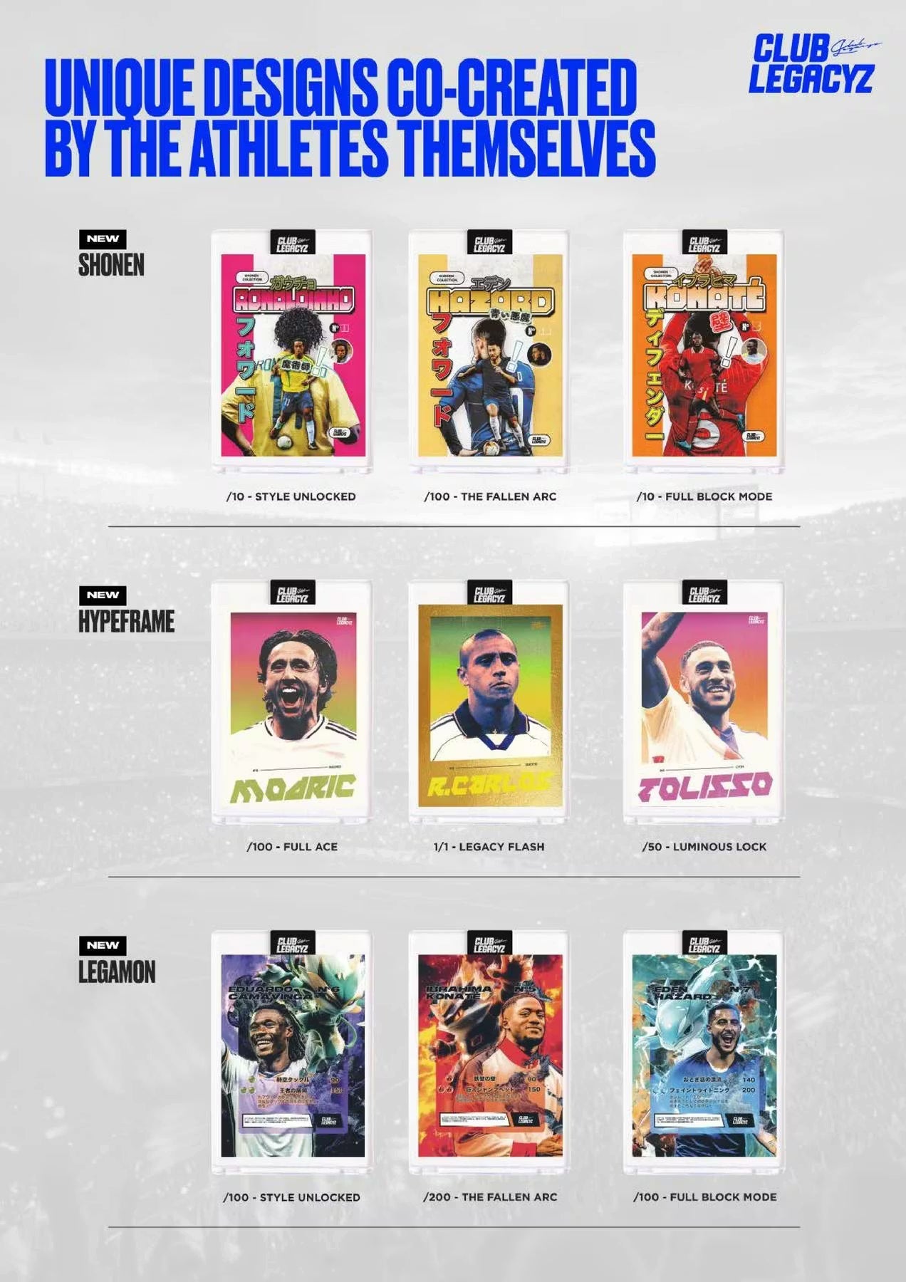2025 Club Legacyz Icons Soccer Second Edition Hobby Trading Cards LV