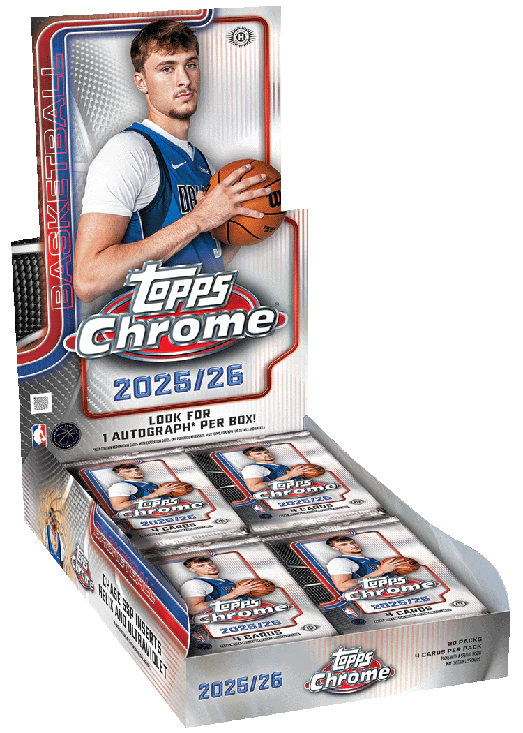 2025-26 Topps Chrome Basketball Hobby Trading Cards LV