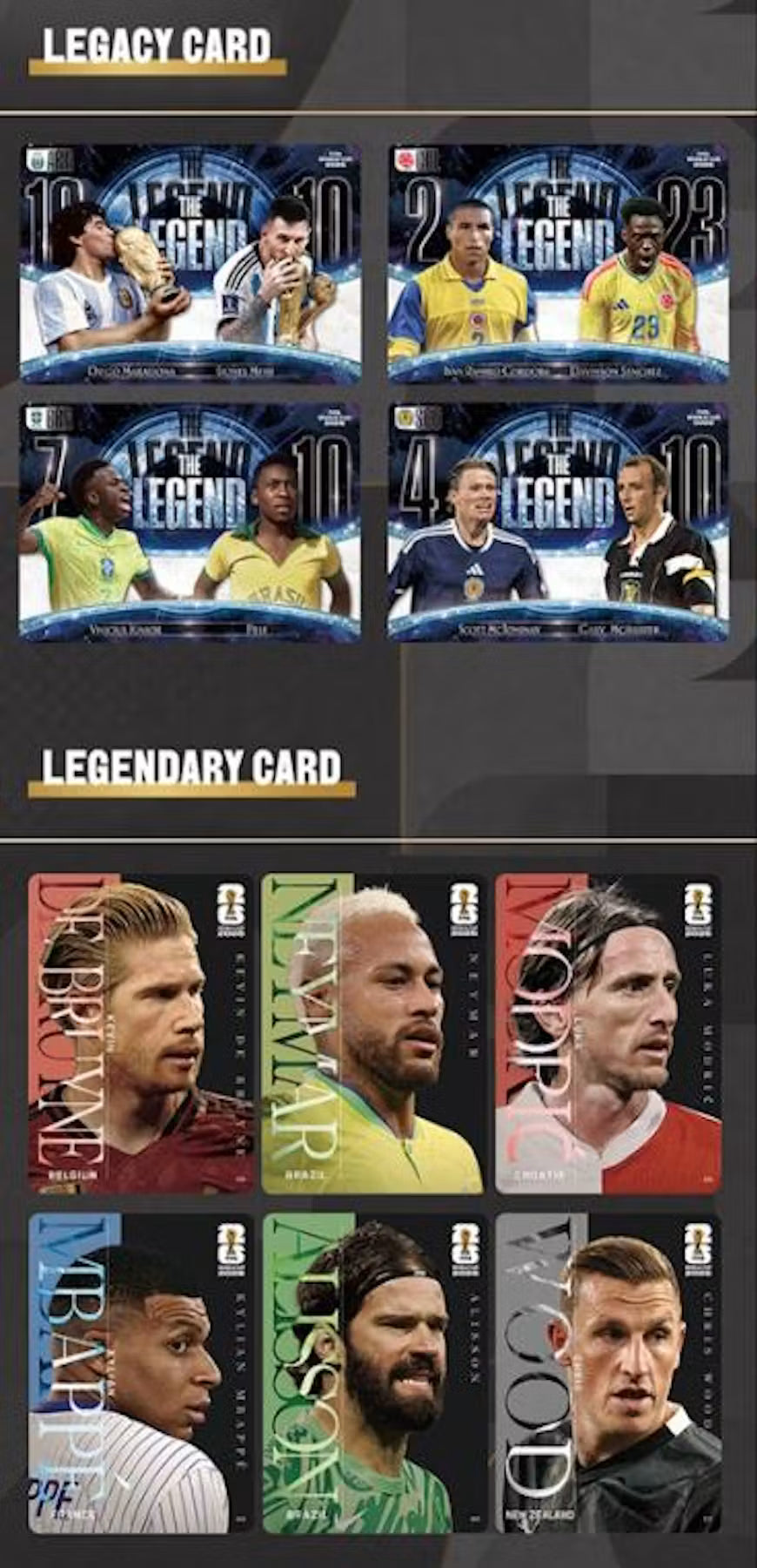 2026 Panini-Kayou FIFA World Cup Soccer Retail Hobby Trading Cards LV