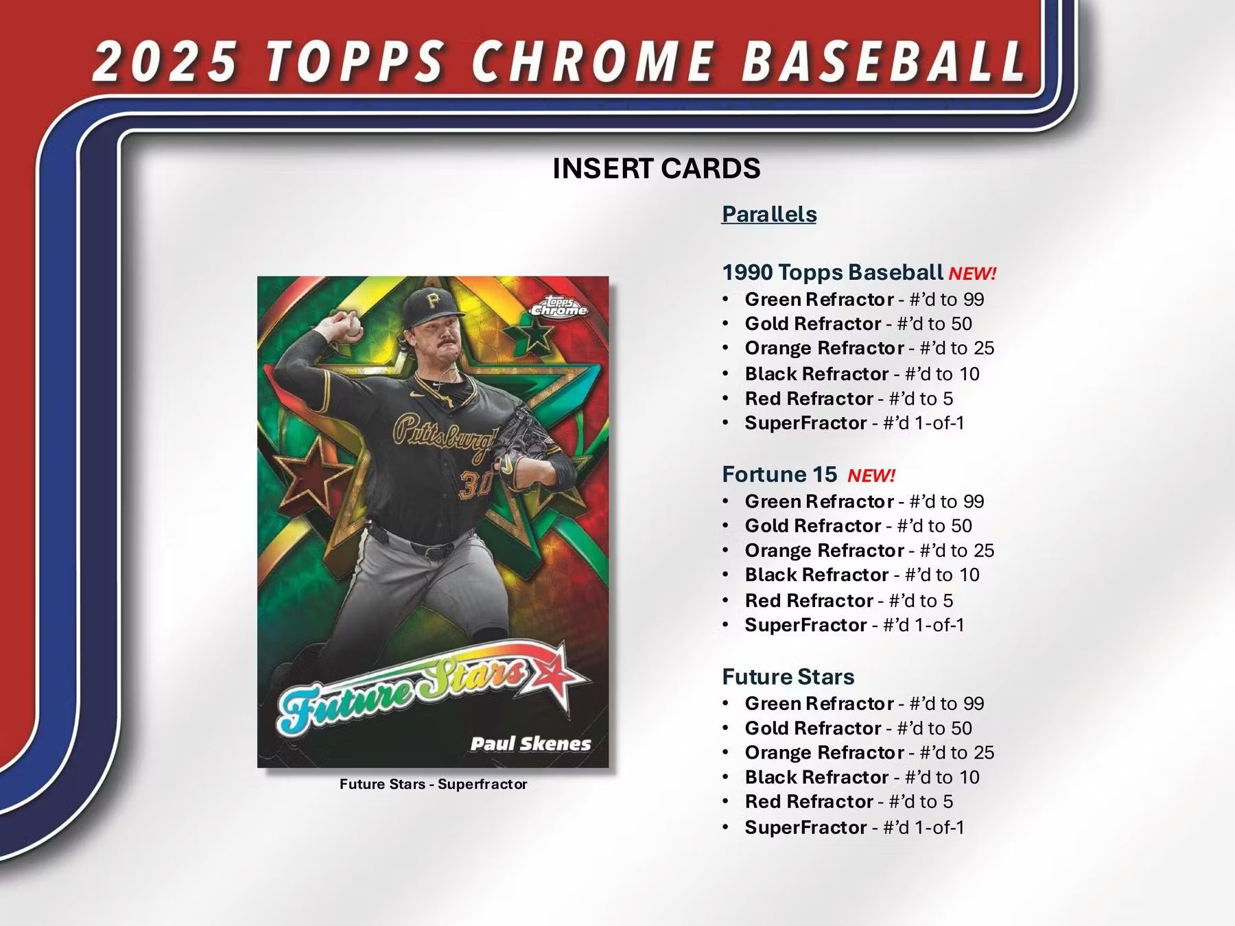 2025 Topps Chrome Baseball Jumbo Hobby Trading Cards LV