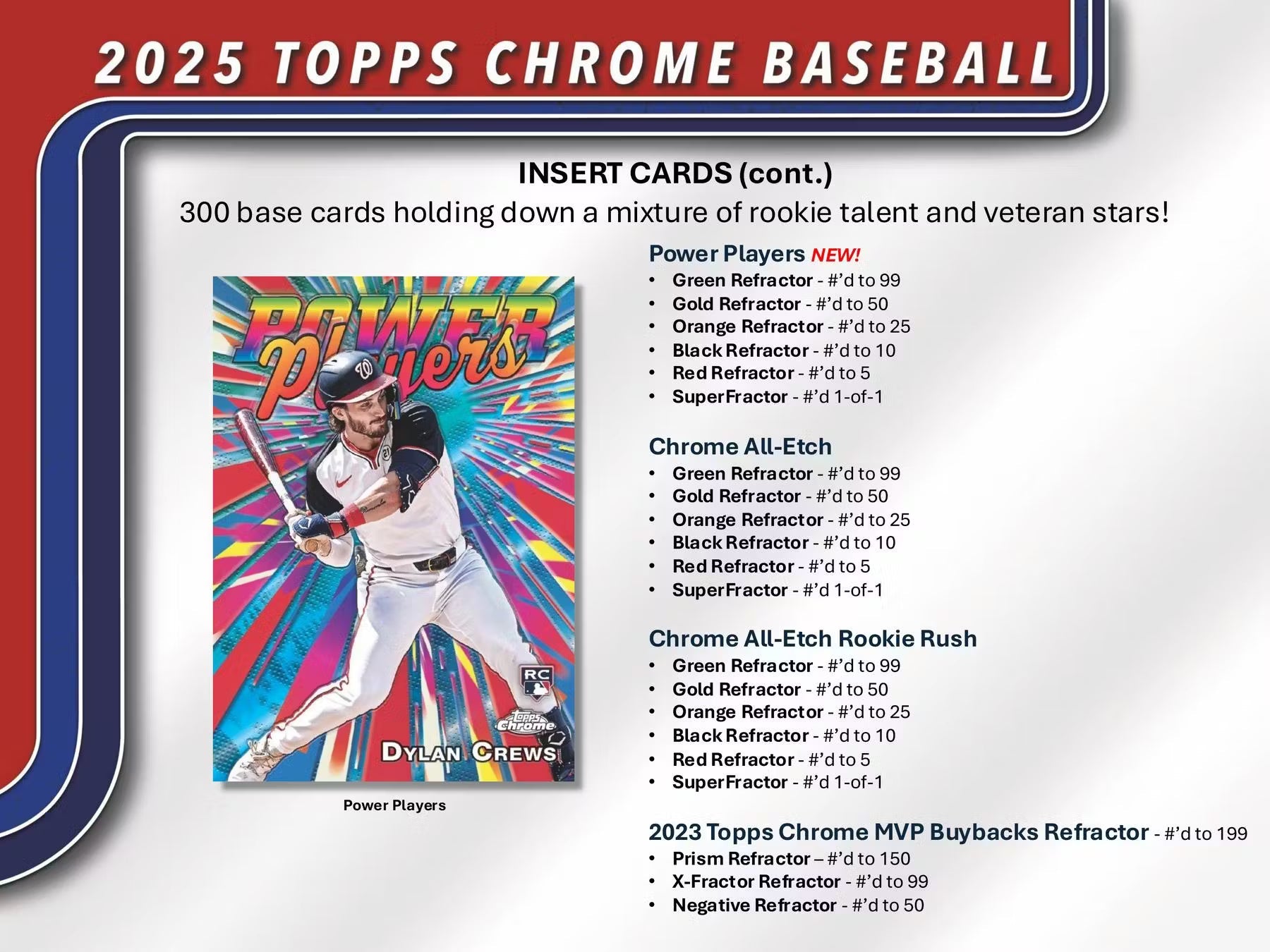 2025 Topps Chrome Baseball Jumbo Hobby Trading Cards LV