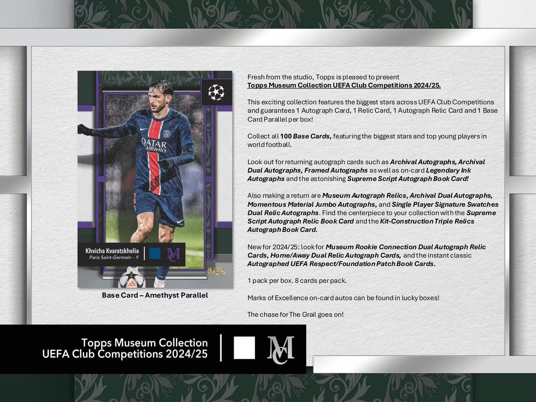 2025 Topps UEFA Club Competitions Museum Collection Soccer Hobby Trading Cards LV