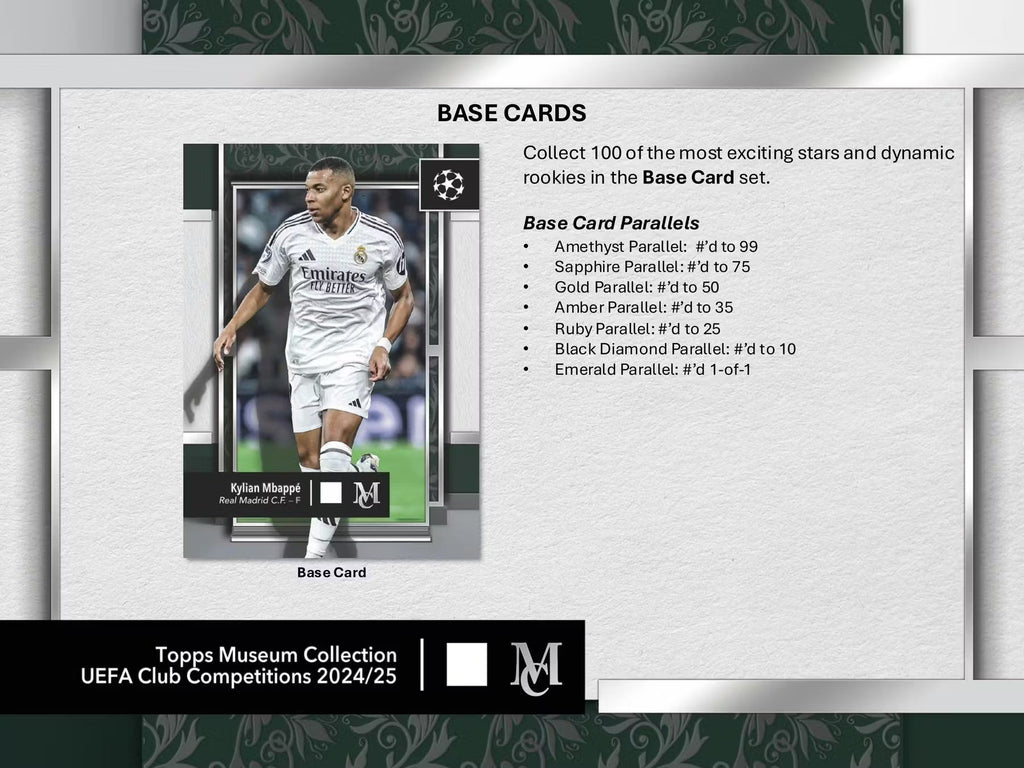 2025 Topps UEFA Club Competitions Museum Collection Soccer Hobby Trading Cards LV