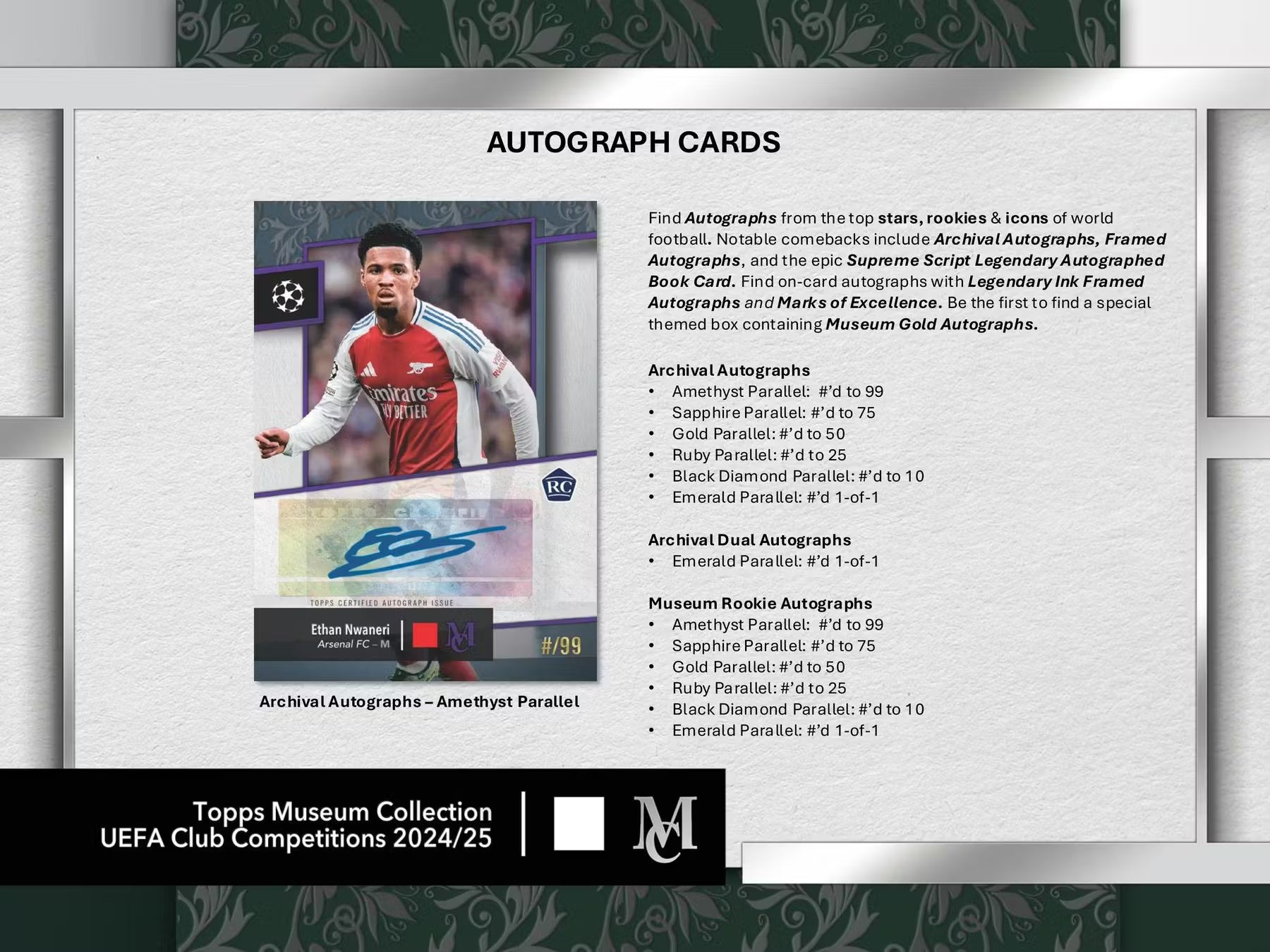 2025 Topps UEFA Club Competitions Museum Collection Soccer Hobby Trading Cards LV