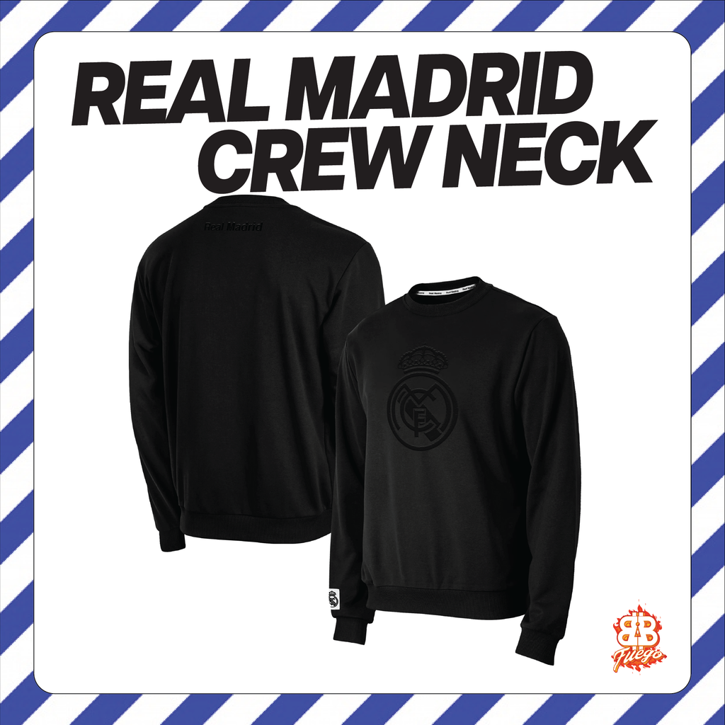 Real Madrid CF Crewneck Pullover Officially Licensed Los Blancos Sweatshirt | ¡Hala Madrid! LV