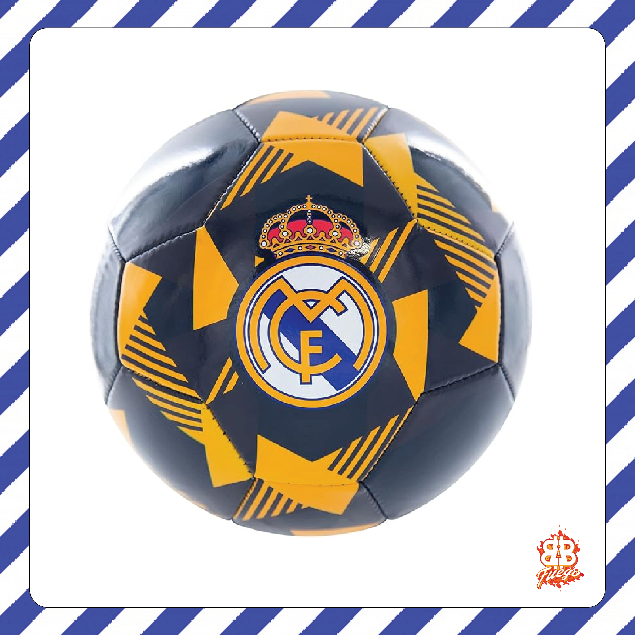REAL MADRID Ultimate Fan Pack | 5-PC Los Blancos Bundle — Jacket, Jersey, Tee, Scarf + Ball | Hala Madrid! LV